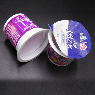 100ml 식품 등급 플라스틱 컵 뚜껑이 있는 플라스틱 요구르트 컵 플라스틱 디저트 컵