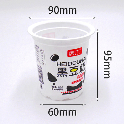 350ml pp 식품 등급 재료 95mm 최고 크기 요구르트 /주스 컵