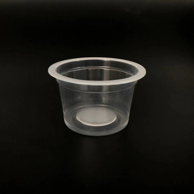 PP 독특한 모양 투명한 둥근 플라스틱 용기 플라스틱 컵 100ml 식사 묵
