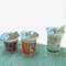 백색 관례는 coloful 뚜껑을 가진 PP 처분할 수 있는 스무디 우유 /yogurt /Tea 컵 플라스틱 컵을 인쇄했습니다
