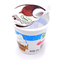 알루미늄 호일 뚜껑이 있는 식품 등급 플라스틱 컵 100ml 맞춤형 플라스틱 요구르트 우유 음료 컵
