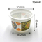 호일 뚜껑이있는 280ml pp 컵 씰은 음료를 포장 할 수 있으며 요구르트는 흰색과 투명합니다.